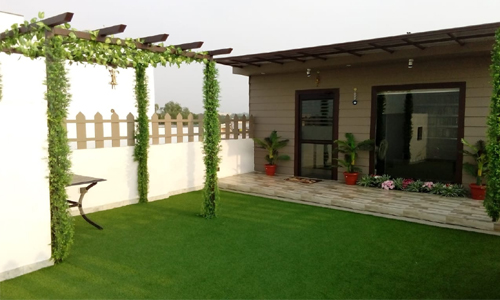 portable rooftop room with garden in delhi